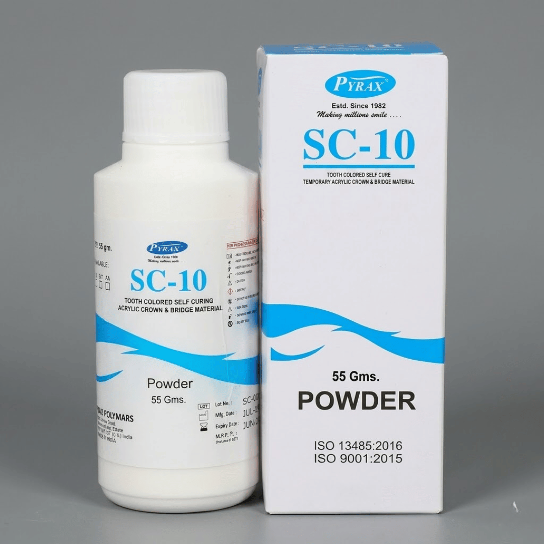 Cold Cure SC-10 Tooth Colored Self Cure Temporary Acrylic Crown & Bridge Material (SC-10 VITA Shaded Self Cure Acrylic Resin)