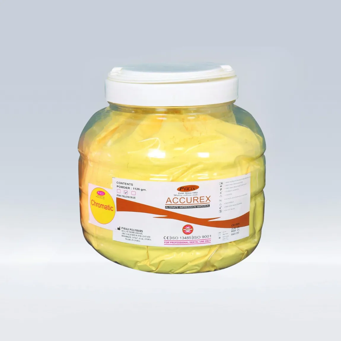 Pyrax Alginate Impression Material 1126 gms