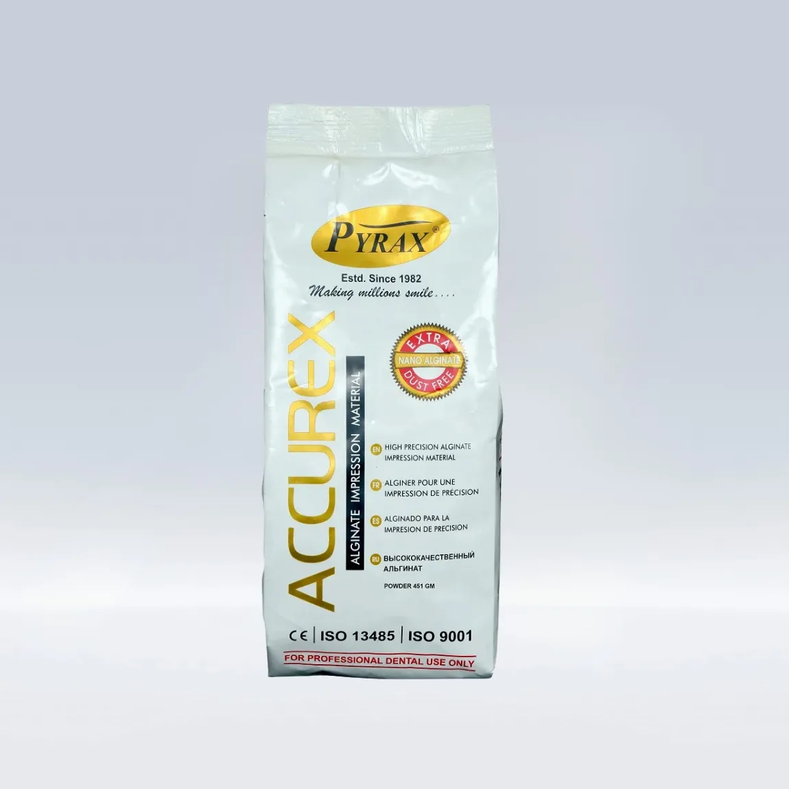 Pyrax Alginate Impression Material Accurex 451 gms